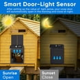 thumbnail image 6 of FarmPoultryGear Automatic Chicken Coop Door with Timer, Solar Powered & Light Sensor, Remote Control Poultry Chicken Doors, LCD Display Screen, Upgrade Anti-Pinch Function, Aluminum & Waterproof, 6 of 6