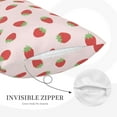 thumbnail image 3 of Honeii Strawberry Decorative Throw Pillow Case - Elevate Your Couch, Sofa, or Bed with Stylish Home Decor, Perfect Gift Idea-20"x30", 3 of 6