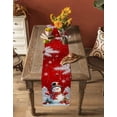 thumbnail image 5 of Red Snowman Christmas Burlap-Cotton Table Runner 90 Inches Long,Xmas Tree Balls Snowflake Farmhouse Table Runners,Outdoor Dining Tablecloths Decor for Baby Shower Party Wedding 13x90, 5 of 9