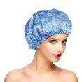 thumbnail image 1 of Gorro de ducha reutilizable Gorro para el cabello Gorros de ducha impermeables de gran tamaño Diseñados para todas las longitudes de cabello con forro de PEVA y banda elástica Gorro de ducha elástico, 1 of 5