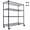 Black 621, variant on Adjustable 5-Tier Heavy Duty Metal Shelving Unit, 48W x 24D x 72H, Boltless Assembly, 4000 lbs Capacity, for Garage, Warehouse, Basement, Workshop, Black