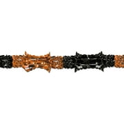 Metallic Garland (orange & black) Party Accessory (1 count) (1/Pkg)