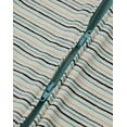 thumbnail image 4 of Hanes Pure Comfort Baby Long Sleeve Footless Sleep N' Play, Organic Cotton, Boys & Girls Blue/Beige Stripes 3MTH, 4 of 4