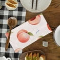 thumbnail image 5 of YladaFaie Kitchen Towels Watercolor Peach Pattern Dish Towels Summer Tea Towel Nautical Kitchen Towels, Hand Towels, Tea Towels, Housewarming Gift for Home, Set of 2,16" x 24'', 5 of 7