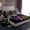 Black Green Purple, variant on Manfei Kawaii Black Cat Bed Sheets, Cartoon Cute Animal King Sheets, Chic Abstract Ombre Sheet Set, Lightweight Room Decor, 4-Piece