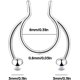 thumbnail image 2 of 5 piezas de aros falsos para la nariz, piercing falso para el tabique nasal, piercing falso para orejas sin perforar, piercings para el labio para mujer y hombre, 2 of 5