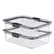 thumbnail image 1 of Recipientes Rubbermaid Brilliance para almacenamiento de alimentos, 8 tazas, 2 unidades, 1 of 5