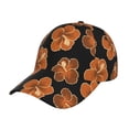 thumbnail image 2 of Baseball Cap, Black Orange Flower Trucker Hats Women Dad Hat For Workouts - Baseball Hat Adjustable Size, 2 of 2