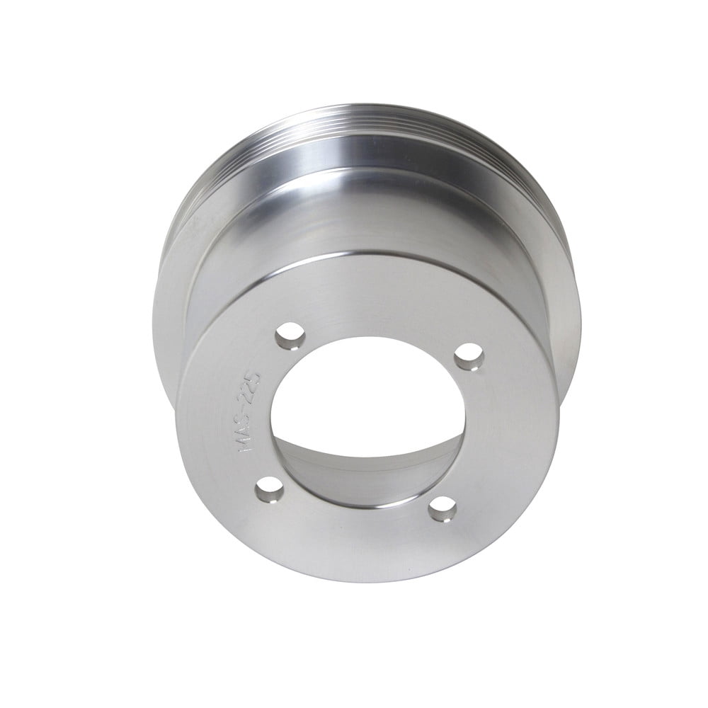 BBK 94-98 Mustang 3.8 V6 Underdrive Pulley Kit - Lightweight CNC Billet Aluminum (2pc) Fits select: 1994-1998 FORD MUSTANG
