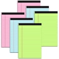 thumbnail image 1 of Blocs-notes Légaux Colorés 5x8, Lot de 4, Doublés, 1 of 6