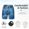 thumbnail image 3 of Daiia Vintage Floral Mens Swim Trunks Swim Shorts Quick Dry Swim Shorts with Mesh Lining Pockets-3X-Large, 3 of 9