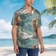 thumbnail image 3 of Balery Starry Sky Cloud Fox Camisas hawaianas de manga corta para hombre, camisas playeras de corte holgado, camisas de vacaciones con botones,Large, 3 of 7