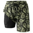 thumbnail image 4 of Kcolen Swim Trunks Men High Elastic Waist Short Pants Loose Mens Swimwear Swim Trunks Men Beach Summer Oversized Swimming Shorts for Men, 4 of 4