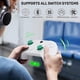 thumbnail image 4 of Z03 Manivela Hall Doble Corte Gatillo Teclas Somáticas para Switch Android iOS PC Gamepad Portátil de 400 mAh, Blanco, 4 of 5