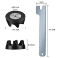 thumbnail image 2 of 5 Packs 9704230 Blender Coupler Blender Coupling Replacment Parts with 1 Wrench Compatible with KitchenAid WP9704230VP WP9704230 Good, 2 of 5