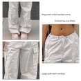 thumbnail image 3 of Pantalón Deportivo, Bolsillos Laterales Grandes Con Costuras, Pantalones Sueltos Suaves Para Mujer, 2 Botones Laterales, Banda En El Tobillo Para Viajar ANGGREK Otros, 3 of 6