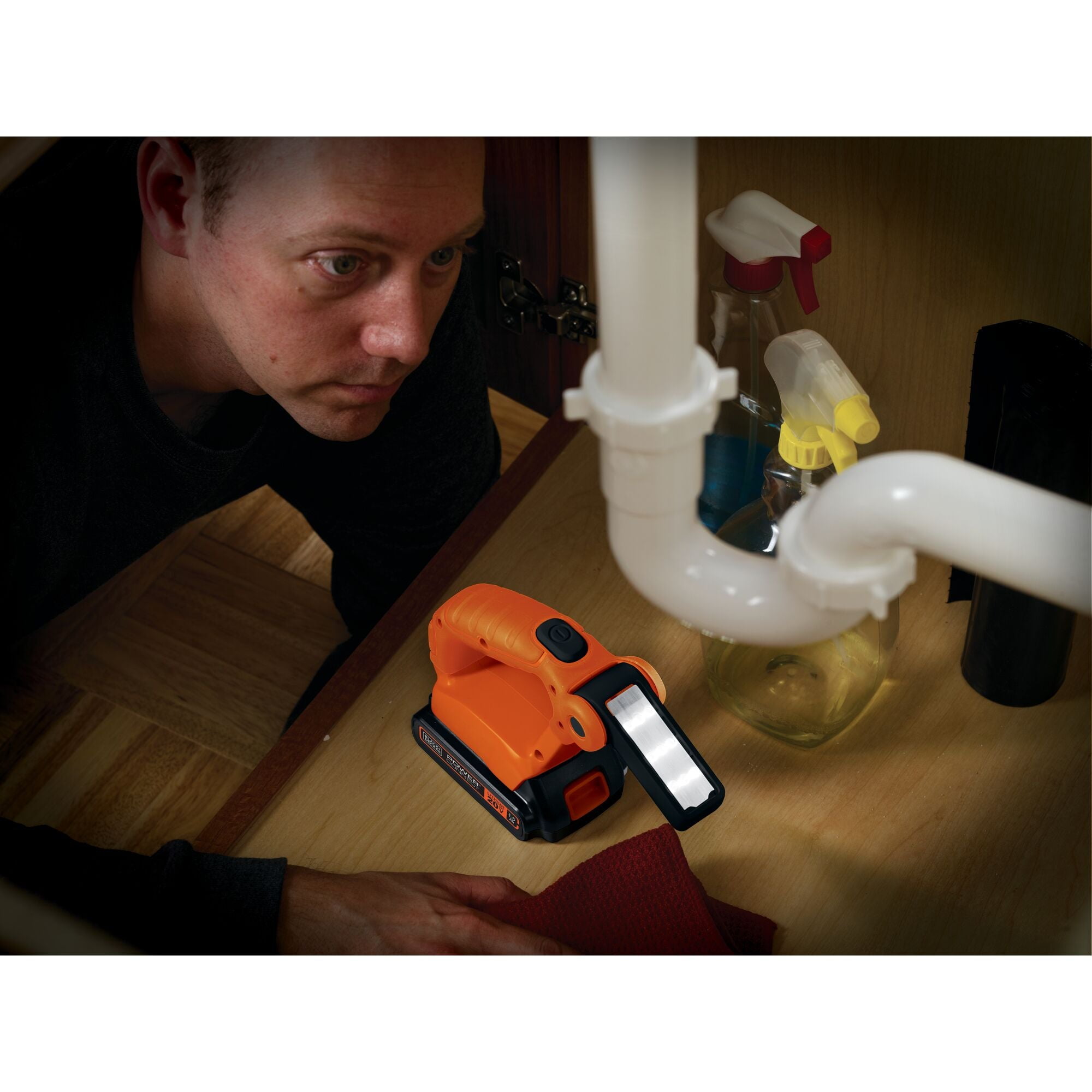 BLACK+DECKER 20V MAX* Lithium Flashlight - Battery and Charger Not Included, (BDCF20)