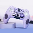 thumbnail image 6 of GeekShare Silicone Skin Cover Case for Playstation 5 DualSense Wireless Controller Kit Purple Star Wing, 6 of 7