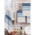 thumbnail image 2 of Grey Blue Stripes Kitchen Dish Towels for Drying Dishes Set of 2, Country Modern Gradient Lines Art Waffle Weave Microfiber Hand Tea Bathroom Towels Quick Dry & Absorbent Towel 15.7x23.6, 2 of 7