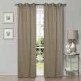 thumbnail image 7 of Superior Shimmer Blackout Curtains, Grommet Header, Set of 2, 42" X 96", Olive Green, 7 of 7