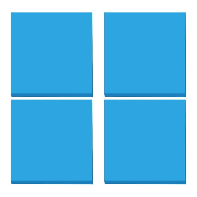 Clearance! beishanbush Sticky Note Assorted and Sticky Sheets Tearable Bright Colors Feet Notes 3*3 Super & Stationery One Size Blue
