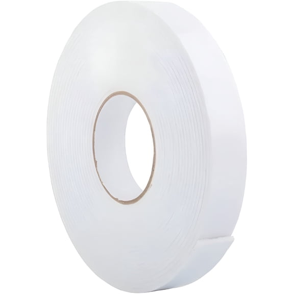 ICERUN Double Sided White PE Foam Tape-Outdoor and Indoor Heavy Duty Strong Weatherproof Adhesive Tape for Decorative,Car & Gap Filling Mountings,Home Decor,Office Decor (33 Ft Long,Wide 1.18 in)