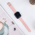 thumbnail image 5 of Slim Genuine Leather Strap for Apple Watch band series 10 46mm 41mm 38mm 40mm Wrist bracelet for iWAtch SE 7 6 5 4 3 40mm/41mm (05 starlight white,38 40 41mm(S10 42mm)), 5 of 7