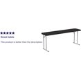 thumbnail image 4 of 6-Foot Black Plastic Folding Training Table, 4 of 14
