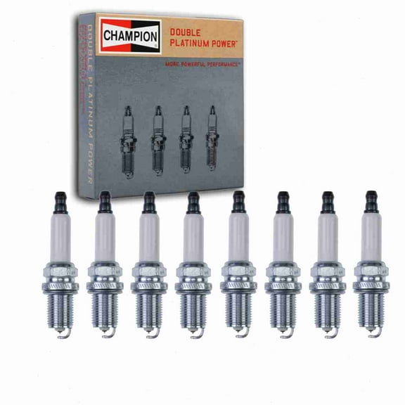 8 pc Champion 7545 Double Platinum Spark Plugs for NLP100290L RC8PYPB4 Ignition Wire Secondary Fits select: 2004-2011 TOYOTA CAMRY, 1998-2011 HONDA CIVIC