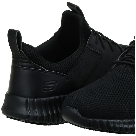 SKECHERS WORK Cisnock pour Homme - Niehart SR Soft Toe Slip Resistant Chaussure de Travail Noire - 77521-BLK