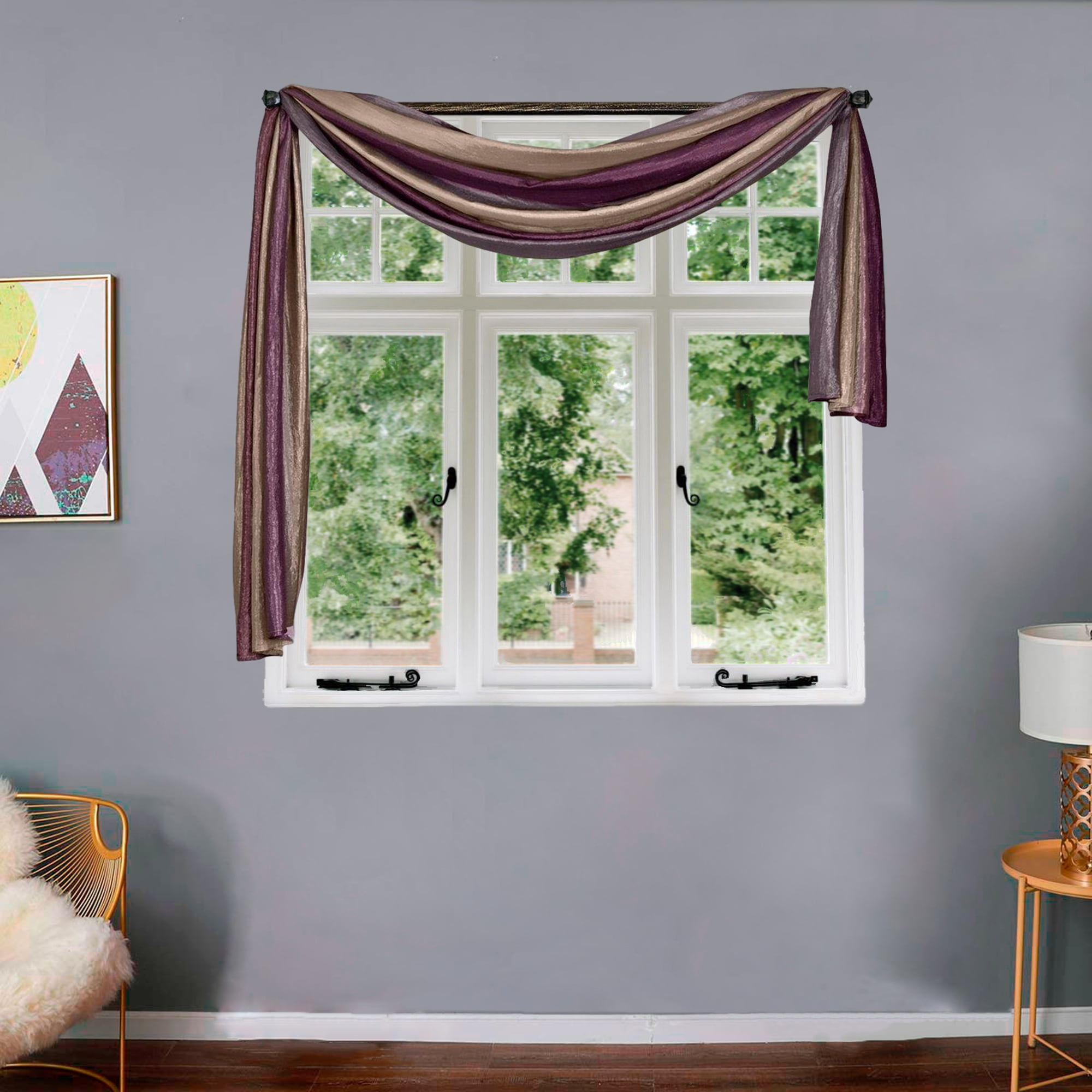 Extra long 2024 scarf curtains