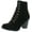 Black, variant on Top Moda Women's Scan-4 Cuban Heel Mid-Height Lace Up Ankle Boot
