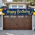 thumbnail image 6 of Blue Backdrop Happy Birthday Banner with Balloons Gifts Fireworks Party Supplies Photography Props Birthday Decoration Birthday Party Backdrop Decorations, 6 of 8