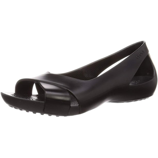 Crocs Womens Serena Flat Womens Flats Work Shoes for Women