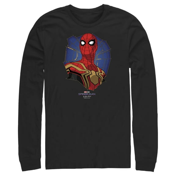 Men's Marvel Spider-Man: No Way Home Web of a Hero Long Sleeve Shirt Black 2X Large