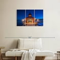 thumbnail image 2 of Elephant Stock Seneca Lake Pier Wall Art - Horizontal Multi Panel Canvas - Living Room Wall Decor - Nautical Multi Panel - Blue And Red Decor - 33" x 20", 2 of 8