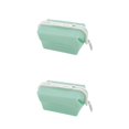 thumbnail image 1 of Cateissary Bolsa de almacenamiento de alimentos plegable, contenedor de sellado reutilizable para aperitivos, organizador de nevera, accesorios de despensa Verde 2piezas Cateissary CBP187836, 1 of 6