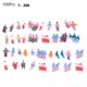 thumbnail image 1 of EchoBliss 100 Piezas Figuras Pintadas Escala 1:200 Personas De Pie Sentadas En Miniatura Pasaporte, 1 of 11