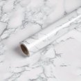 thumbnail image 3 of 1 Roll, Marble Peel And Stick, Cabinet Table Chair Room Background Cracked Wallpaper, Refrigerator Speaker Dryer Cabinet Oven Appliance Furniture Kitchen Refurbishment Washable Wallpaper, Home Decor, 3 of 4