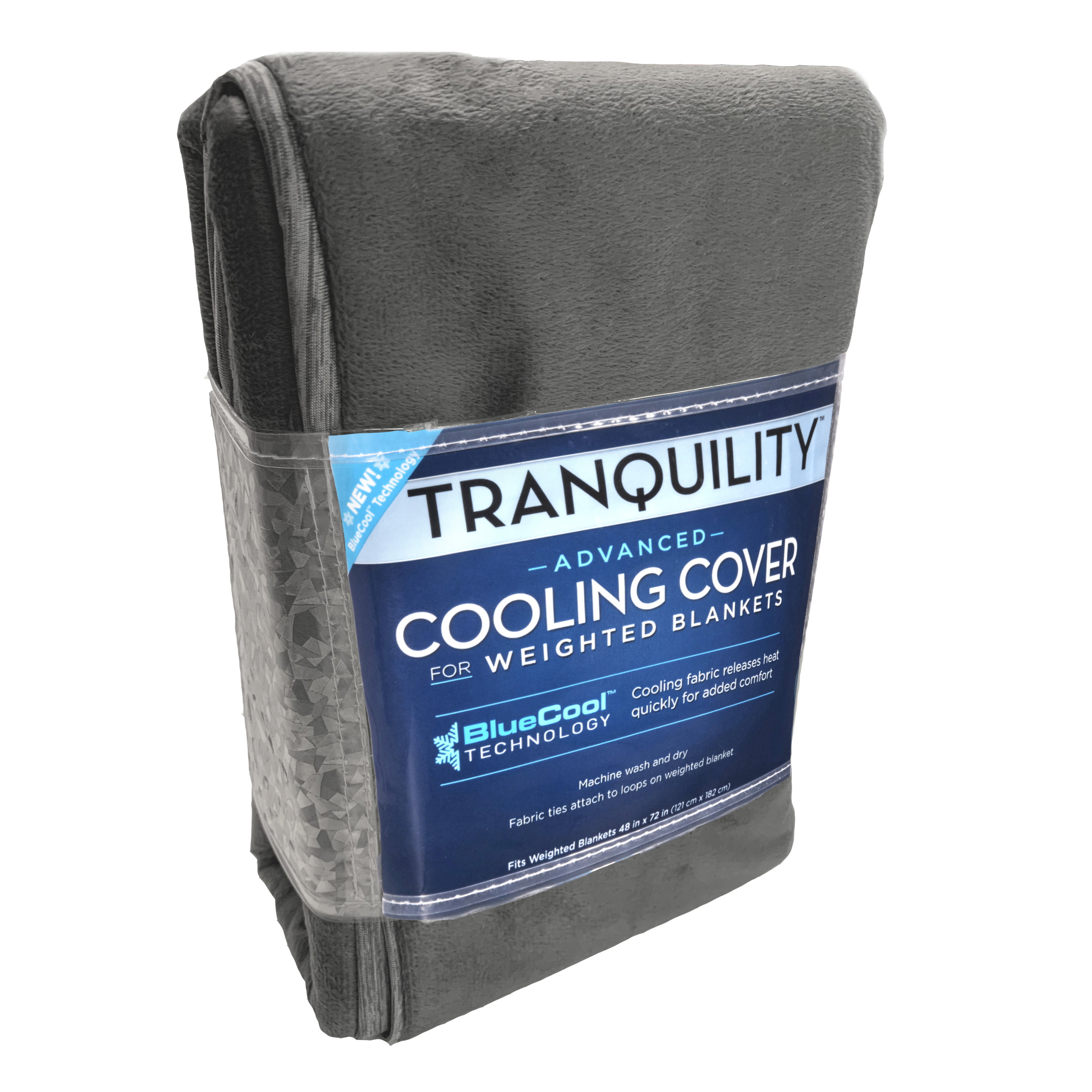 Tranquility Cooling Cover for Weighted Blanket, Grey - Walmart.com