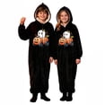 thumbnail image 3 of Krdevn Kids Ghost Pumpkin Car Halloween Onesie Hooded Jumpsuit Pajamas Size:13-14 Years, 3 of 4