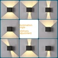 thumbnail image 4 of Lámpara de pared para exteriores, impermeable, led, para exteriores, simple, de doble cabezal, súper brillante, para pared exterior, pilar de villa, lámpara de patio, lámpara de lavado de pared para, 4 of 5