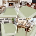 thumbnail image 6 of Sage Green Greek Key Large Area Rugs for Bedroom Living Room, Soft Non Slip Carpet Bedside Rug, Geometric Greece Ancient Farmhouse Geo Rectangular Floor Cover Kitchen Accent Rug 6'x9' for Office, 6 of 9