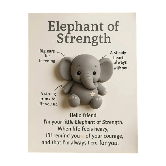 Animal Pocket Hug Gift, Pocket-Sized Comfort Companion With Encouraging Greeting Card, For Friends All Ages Colleagues Or Self