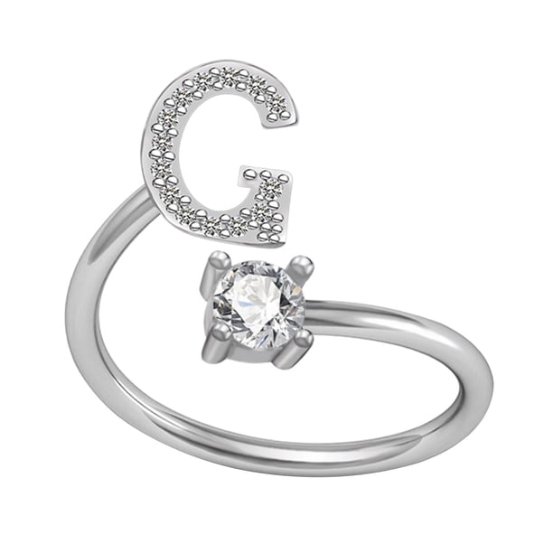 Xihbxyly Collar con El Alfabeto de Moda, Elegante Colgante de Letras de Cobre con Incrustaciones de Diamantes de Imitación, Accesorio Ajustable, Regalo de Boda, Ideal para Mamás, Novias y Amigas.