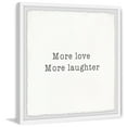 thumbnail image 2 of Marmont Hill More Love More Laughter Framed Wall Art, 2 of 6