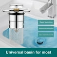 thumbnail image 4 of ZenCart 1/2/4 Sets Leakage Stopper Stainless Steel Floor Drain Filter Bathroom Sink Stopper Drain Stopper Filter Bathtub Drain Hair Catcher, 4 of 8