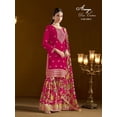 thumbnail image 3 of Custom Made Pakistani Salwar Kameez Designer Sharara Indian Bollywood Wedding Wear Kurti Set, 3 of 6