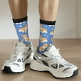 thumbnail image 6 of Hirioo Corgi Pattern Adult Middle Tube Socks Breathable Sock Non-Pilling,Contrasting Color Design, 6 of 6