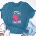 thumbnail image 5 of EcoLoom I Love Coding And Love My Grandma Short Sleeve Unisex T Shirt, 5 of 6